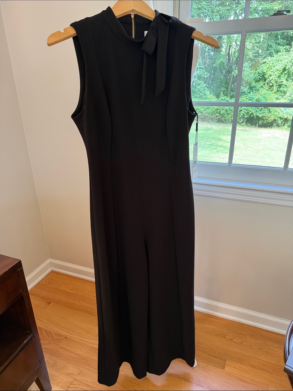 CALVIN KLEIN Black Sleeveless Jumpsuit Size 8 #CD3C1X8J